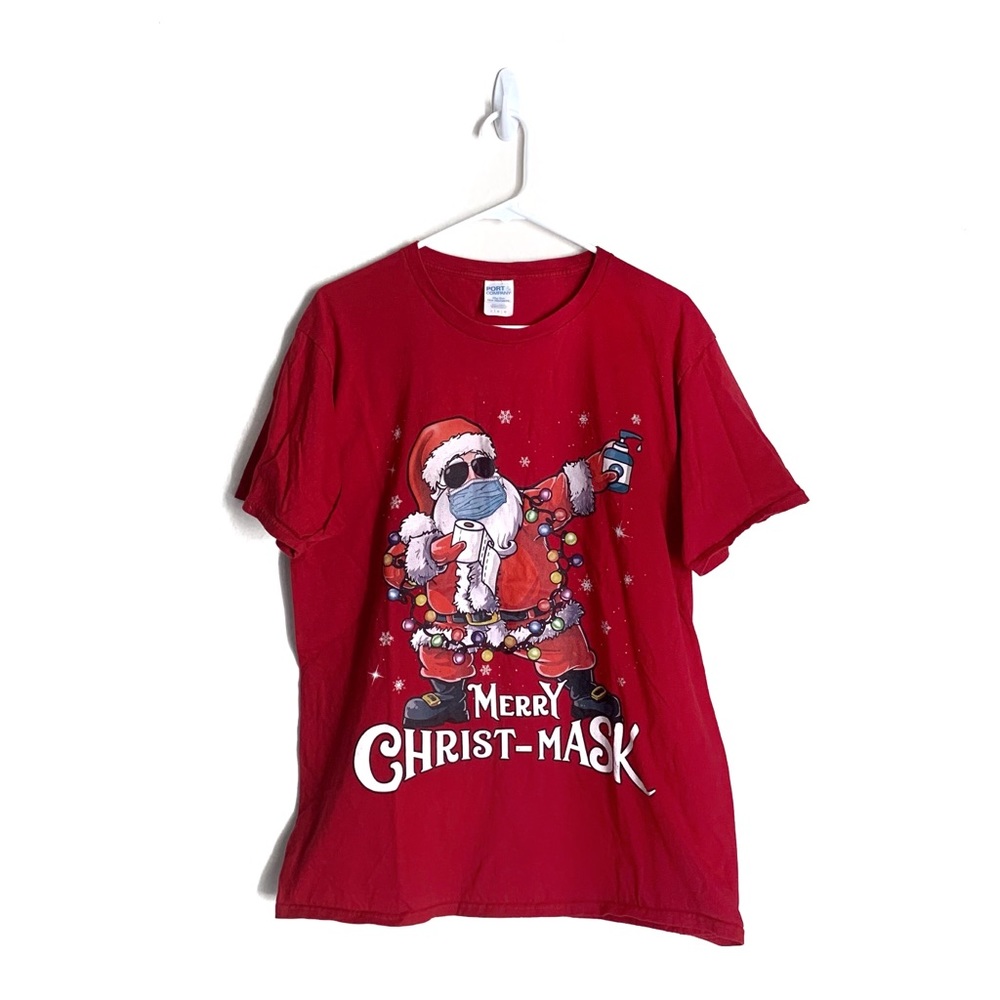 ⭐️5 for $25⭐️ Port & Company Santa Christmas Graphic Tee